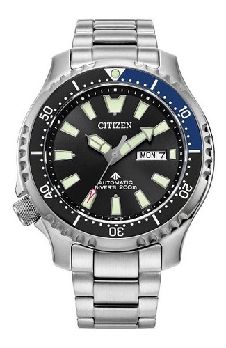 Ny0159-57e Reloj Citizen Promaster Dive Automatico Negro/pla