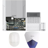 Kit Alarma 48 Zonas Sensor Sirena Ax Hibrido Pro Hikvision 