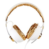 Auriculares Idance Hipster703 Vintage White & Gold 