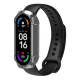 Funda Protectora + Vidrio Templado Para Xiaomi Mi Band 6 5 4