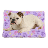 Camas Perros Cama De Gato Mascota Cama Antiestrés Perro Xl Color Violeta Diseño Patitas