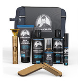 Kit Produtos De Barba Robusta Completo Preenchedor Maquina