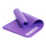Mat Yoga Colchoneta 1 Cm Randers Bolso Pilates Fitness Color Violeta