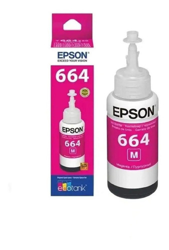 Tinta Epson T664 Magenta Ecotank L606/l495/l655/l200/l110