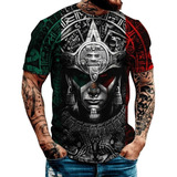 Camisetas De Tatuaje De Guerrero Azteca Con Estampado 3d Out