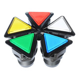 Botón Triangular Con Led Arcades Maquina Fonola (pack X 6u)