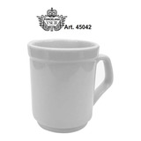 Taza Jarrito Cafe Americano Porcelana Tsuji 450 Blanca Recta