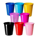 Vaso Plástico Colores 200cc  Páck 25 Unidades