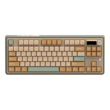 Teclado Mecánico Para Juegos Ajazz Ak870 Rgb De 3 Modos Con