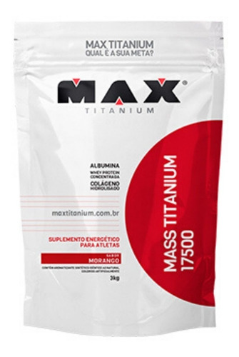 Mass Titanium 3kg Refil - Morango Max Titanium