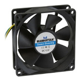 Ventilador Manhattan 80mm 3 Pines 80x80x25 Gabinete Cpu