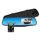 Espejo Carro Retrovisor Dvr Cámara D Reversa 4.3 PuLG 1080hd