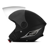 Capacete Moto Aberto Mixs Way Masculino Feminino Cor Preto Fosco Tamanho Do Capacete 60