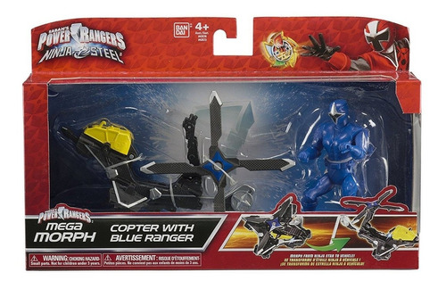 Helicóptero R. Azul Power Rangers Ninja Steel Bandai #43573