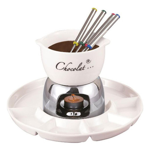 Haüskraft Aparelho Conjunto De Fondue 8 Peças Frutas Queijos Chocolate