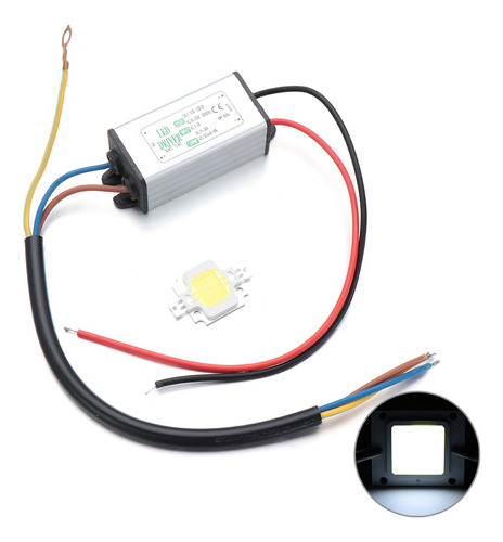 Fuente De Luz Led Cob Chip Con Controlador De Fuente De Alim