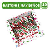 Bastones De Caramelo, Especial Navidad - Caja Con 10unidades