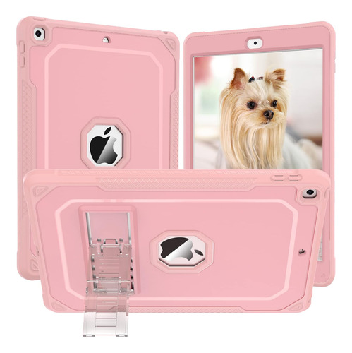 Funda New iPad 2021 10.2 Zonefoker 9/8/7 Gen Rose Gold