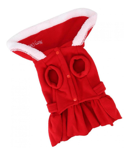 Ropa Para Perros, De Invierno, Navidad, Bonito Vestido Rojo