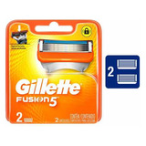 Carga Para Aparelho De Barbear Gillette Fusion5 2 Unidades