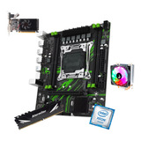Kit Gamer Placa Mãe X99 Black Green Xeon E5 2650 V4 16gb 