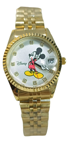 Reloj Para Mujer Mickey Mouse + Estuche 