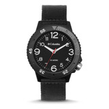 Reloj Columbia Caballero Correa Nylon Color Negro Css12-002