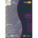 Papel Holográfico Adhesivo Imprimible A4x20hj Haces Oblicuos