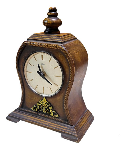 Reloj Aleman Kaiser, Madera, 33cm, Pilas, Funcionando