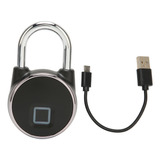 Cadeado De Impressão Digital Bluetooth Com Carregamento Usb