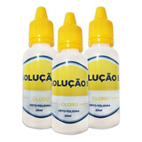 Kit 3 Liquido Reagente Cloro Cl Para Piscina Reposição 20ml