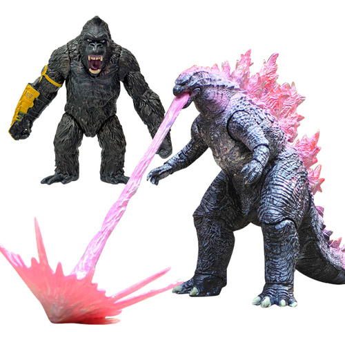 2024 Godzilla Toy Figuras Color Set+king Kong