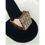 Anillo Para Caballero Oro 14k Y Diamantes Naturales 33.9 G.