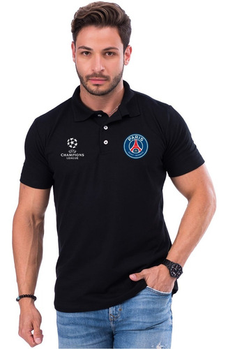 Camiseta Gola Polo Psg Time Europeu Champions League