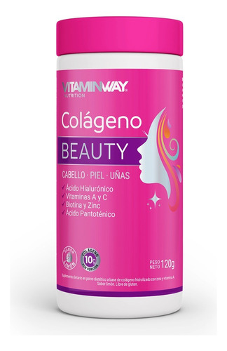 Colageno Bebible Beauty Cabello Piel Uñas X 120g Vitamin Way