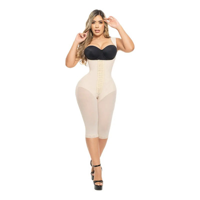 Faja Capri Reloj De Arena, Doble Talla Con Realce Bootylove Color Beige Talla Ch