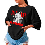 Camiseta Madonna Four Decades The Celebration Tour Show Red