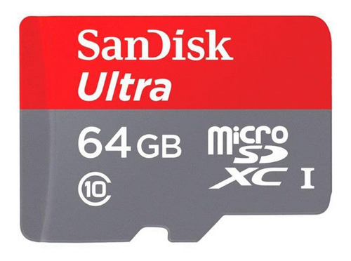 Tarjeta Micro Sd Sandisk  Ultra 64 Gb Clase A10 100 Mb/seg