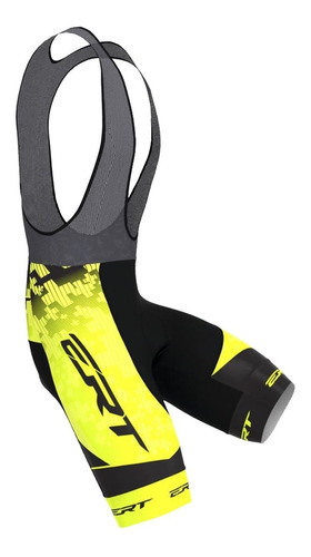 Bretelle Ciclismo Ert Forro Gel Team Amarelo Ii