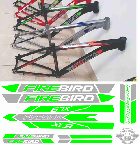 Calco Vinilo Kit Bicicleta Firebird