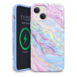 Funda Velvet Iphone13 Mini Ultra+magsafe Microfibra Azul M