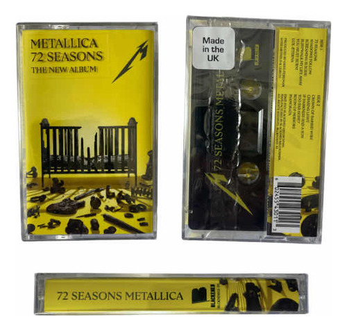 Fita K7 Cassete Metallica 72 Seasons The New Álbum Lacrada