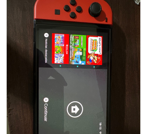 Nintendo Switch Oled 64gb/256 Sd Edición Mario Red