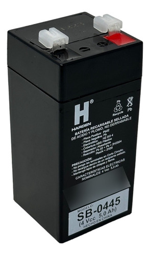 Bateria Recargable 4v 5amp Sellada Harden Bascula Sb-0405