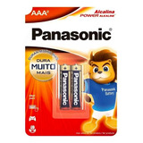 Pilha Aaa Palito Alcalina Power Panasonic - Cartelão C/20
