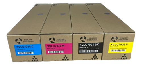 Kit 4 Cartuchos De Toner Xerox C7020/ C7025/ C7030 B C M Y