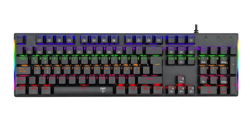 Teclado Mecánico Gamer T-dagger Naxos T-tgk310 Rgb Blue Sw