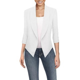 Casual Blazer Saco Abrigo Suéter Manga 3/4 Mujer 6607