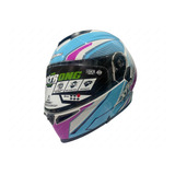 Casco Moto Touring Aventura Abatible Dama C/gafas Dot/ece22