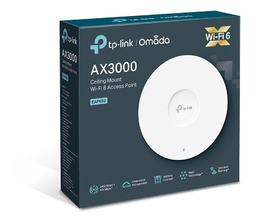 Punto De Acceso Tp-link Eap650 Wifi 6 Montaje Techo Ax3000